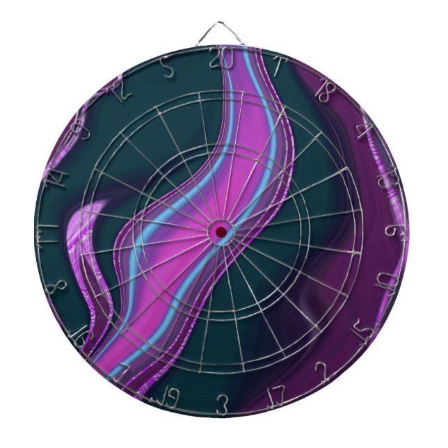 pattern abstract marbled dartboard (Front)