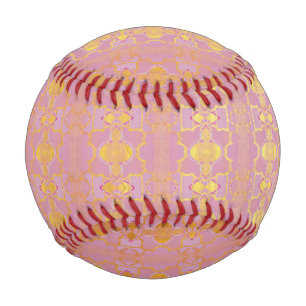 pattern abstract pink baseball