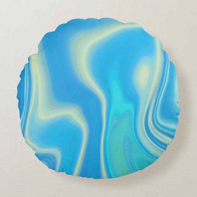 pattern abstract. round cushion (Front)