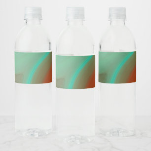 pattern abstract water bottle label