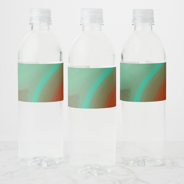 pattern abstract water bottle label (Bottles)