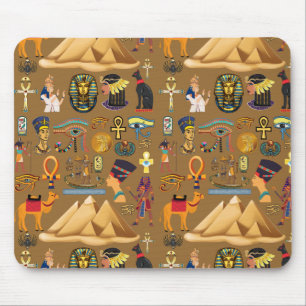 Pattern Ancient Egyptian Hieroglyphic Symbol  Mouse Mat