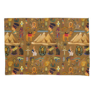 Pattern Ancient Egyptian Hieroglyphic Symbol Pillowcase