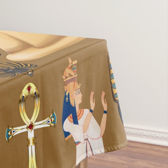 Pattern Ancient Egyptian Hieroglyphic Symbol  Tablecloth (In Situ)