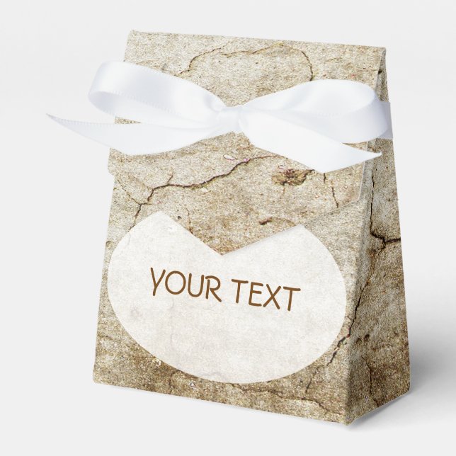 Pattern - antique grunge style + your text favour box (Front Side)