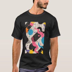 Pattern Art 80s Retrowave Theme T-Shirt