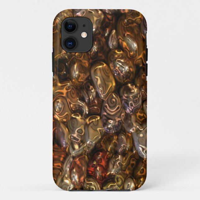 Pattern ART - Golden River Stones Case-Mate iPhone Case (Back)
