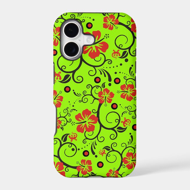 Pattern Art - Hibiscus Gecko - make your own back (Back)