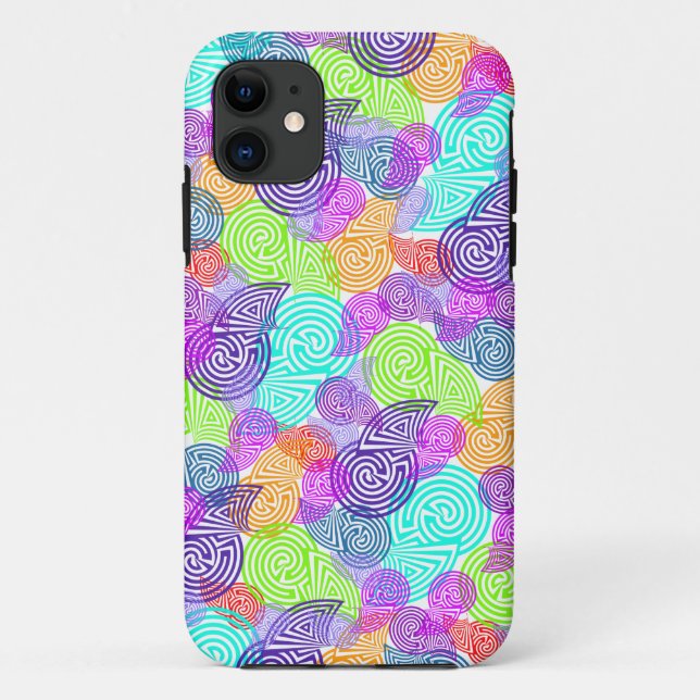 Pattern Art Labyrinths - pastel Case-Mate iPhone Case (Back)