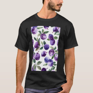 Pattern Art Plum Minimalist T-Shirt