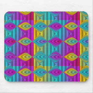 Pattern ARTs - stripes 3D coloured 21 Mouse Mat