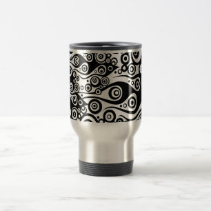 Pattern ARTs - Tattoo circle flames Travel Mug