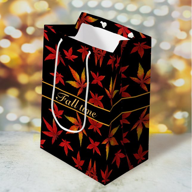 Pattern Autumn Leaves Gift Bag (Creator Uploaded)