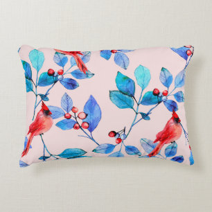 pattern background abstract red kaleidoscope desig decorative cushion