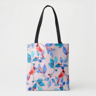 pattern background abstract red kaleidoscope desig tote bag