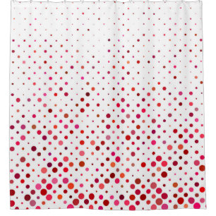 Pattern background coloured circle shower curtain