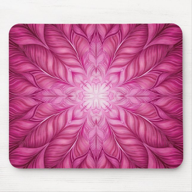 Pattern Batik Pink Mouse Mat (Front)