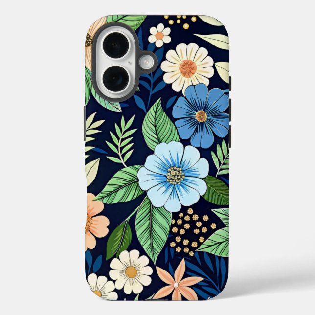 Pattern Beautiful wildflowers Case-Mate iPhone Case (Back)
