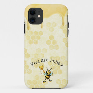 Pattern bee honeycomb iPhone Case