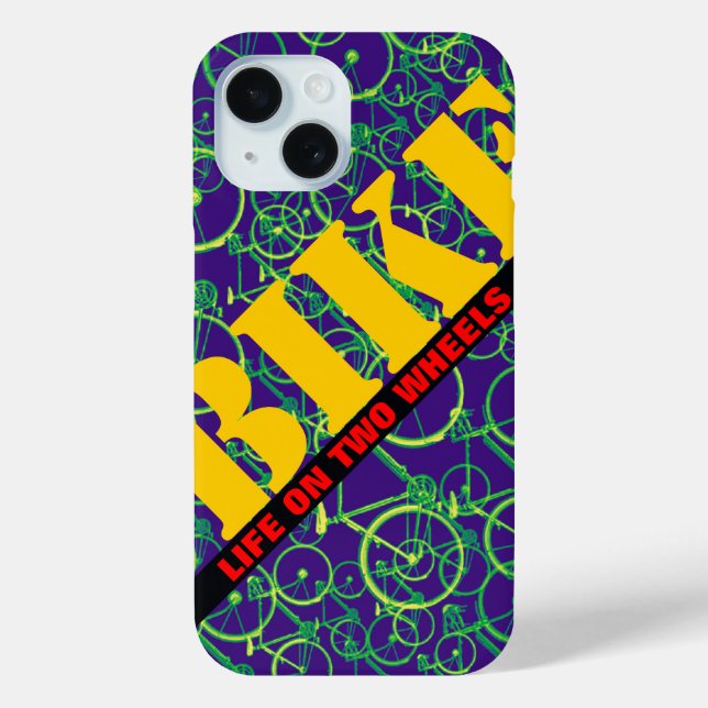 pattern bike life on two wheels Case-Mate iPhone case (Back)