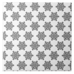 Pattern black and white tile