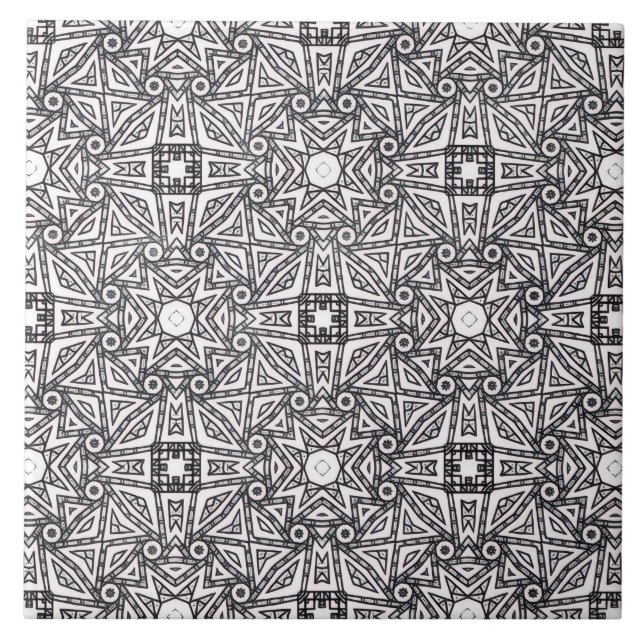 Pattern black and white tile (Front)