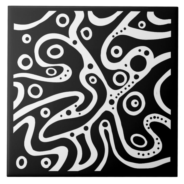 Pattern black and white tile (Front)