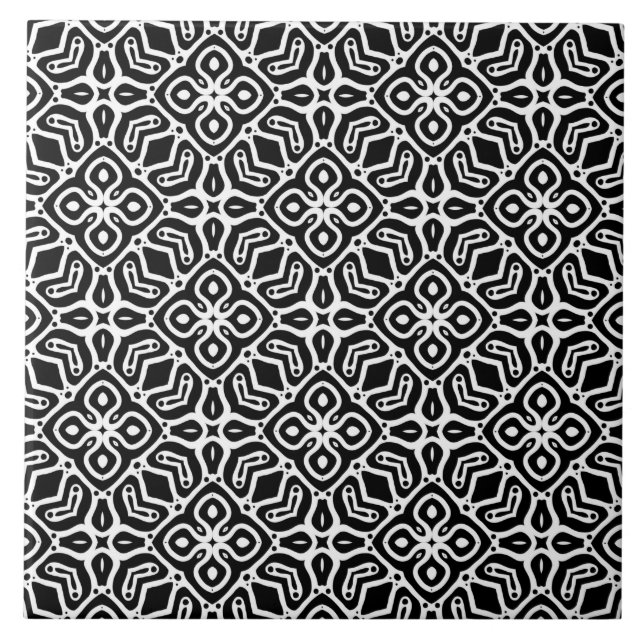 Pattern black and white tile (Front)