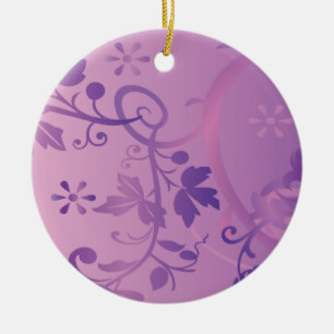 pattern ceramic tree decoration