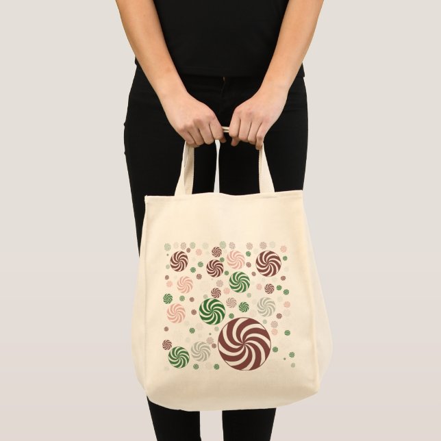 Pattern Christmas pretzel  Tote Bag (Front (Product))