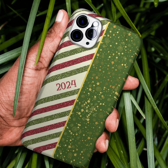 Pattern Christmas stripe iPhone Case (Creator Uploaded)