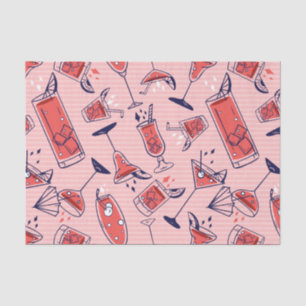Pattern Cocktail and drinks for party Tissue Paper