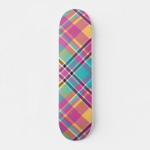 Pattern Colorfull Modern Geometric Vintage   Skateboard