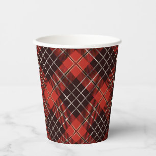 Pattern Colorfull Scottish Geometric Vintage Paper Cups