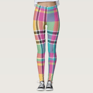 Pattern Colorfull Stylish Design Geometric Vintage Leggings
