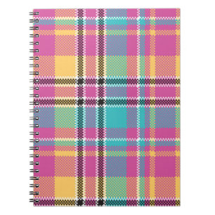 Pattern Colorfull Stylish Design Geometric Vintage Notebook