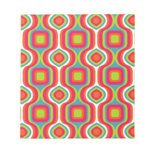Pattern Colorfull Stylish Geometric Vintage Cute   Notepad