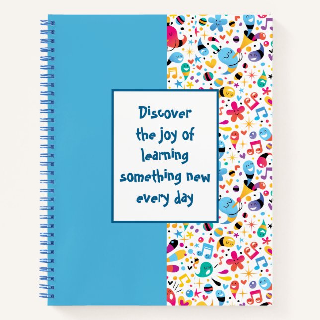 Pattern Colour Doodles Notebook (Front)