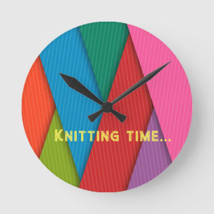 Pattern Colourful  Clock