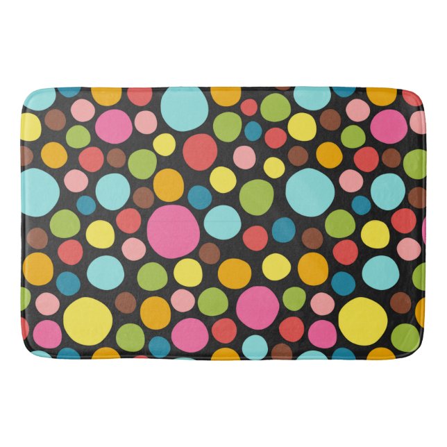 Pattern Colourful Inspiration Cute   Bath Mat (Front)