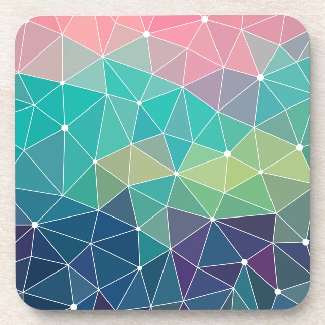 Pattern Colourful Inspiration Retro Cute     Coaster (Front)