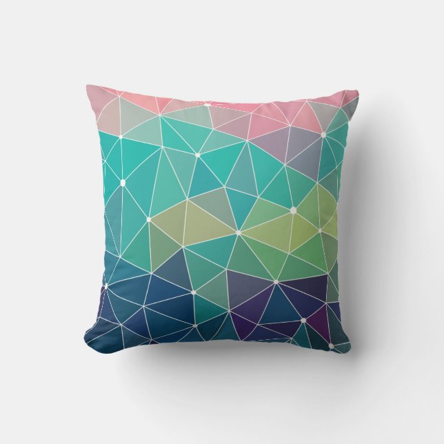 Pattern Colourful Inspiration Retro Cute Cushion (Front)