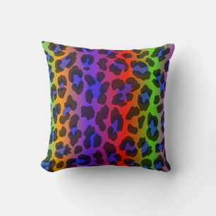 Pattern Colourful Inspiration Retro Tiger Cushion