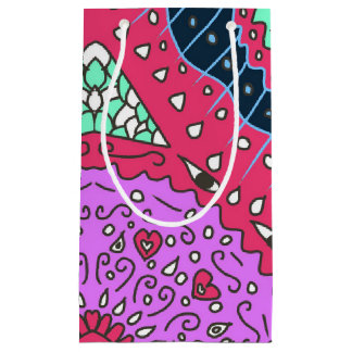 Pattern colours small gift bag