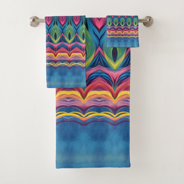 Pattern combo from Unicorn 2 Bath Towel Set (Insitu)