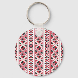 Pattern cross-stitch key ring