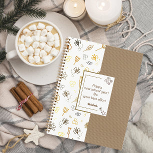 Pattern cute bee Notebook