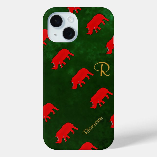 pattern cute rhinos Case-Mate iPhone case (Back)