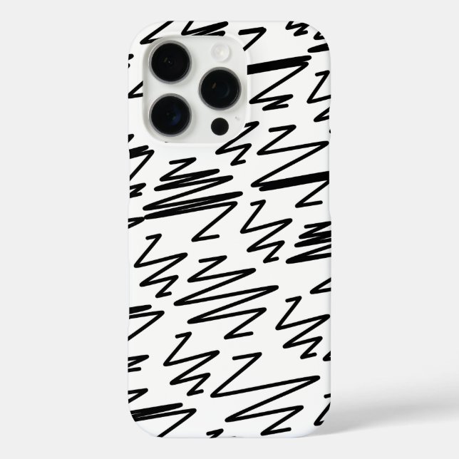 Pattern Design in Black and White Case-Mate iPhone Case (Back)