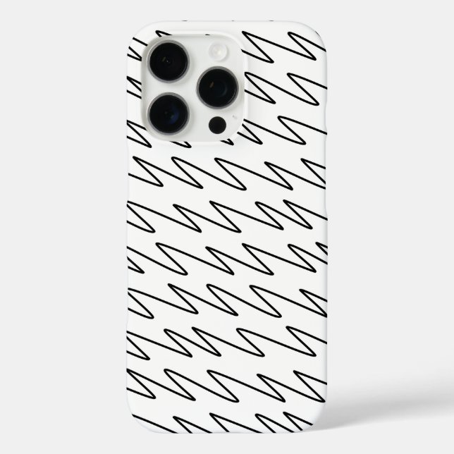 Pattern Design in Black and White Case-Mate iPhone Case (Back)